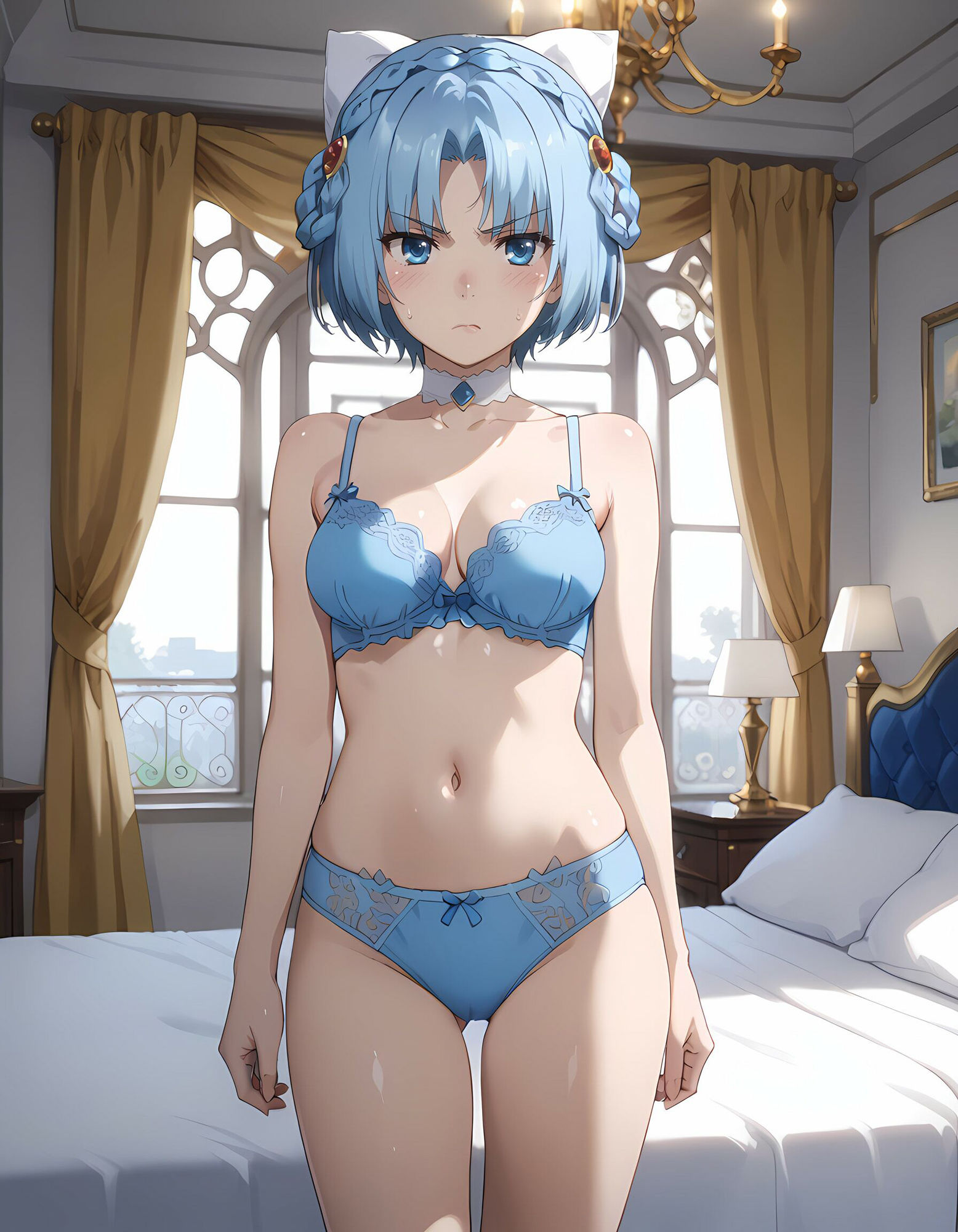 サンプル画像2:魔〇の王と戦姫より【リュドミラ=ル〇エ】脱衣CG集(るんぽす) [d_586579]