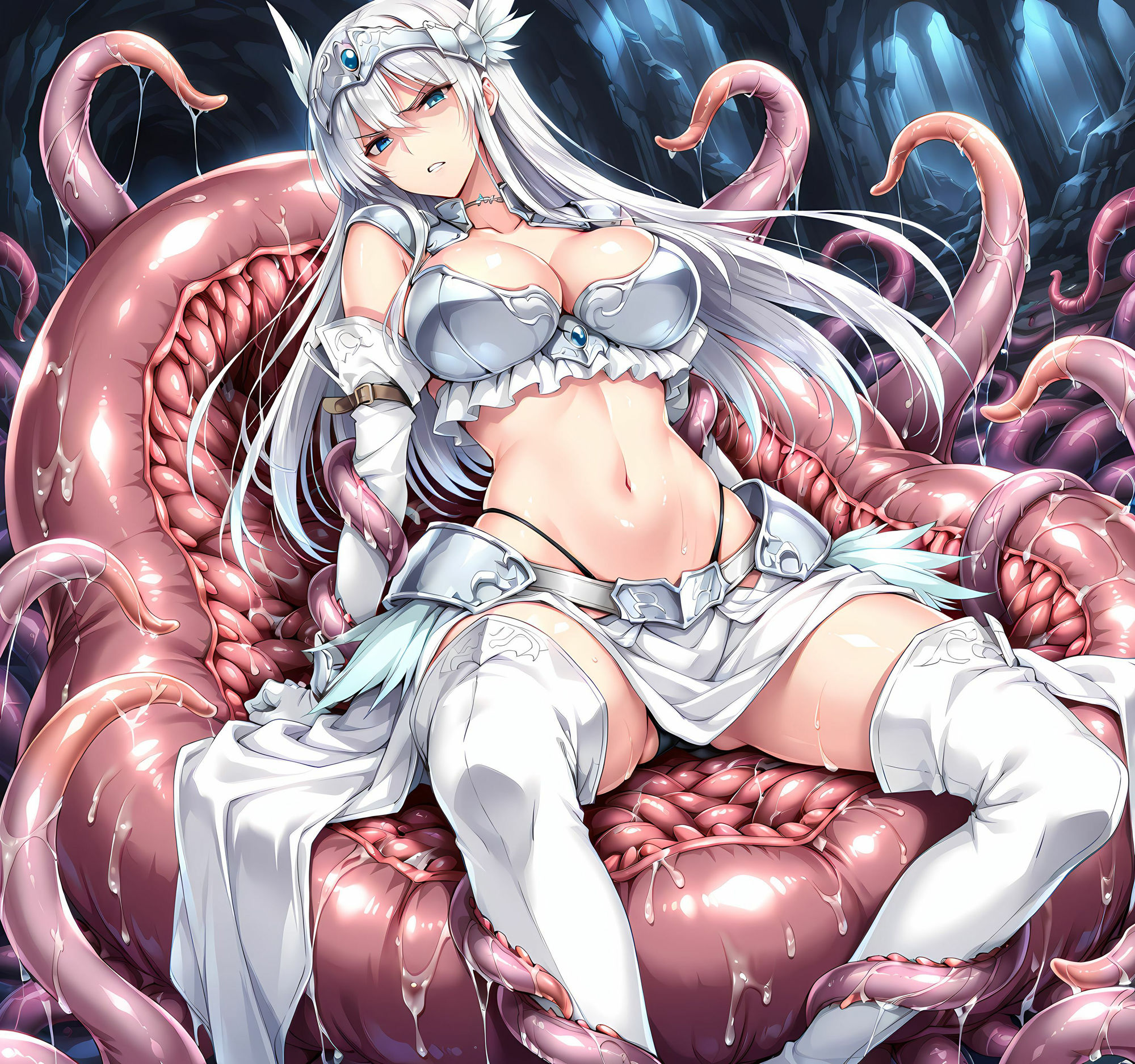 サンプル画像3:戦乙女洗脳丸呑み悪堕ち〜サキュバス転生〜(ochiruevil) [d_586583]