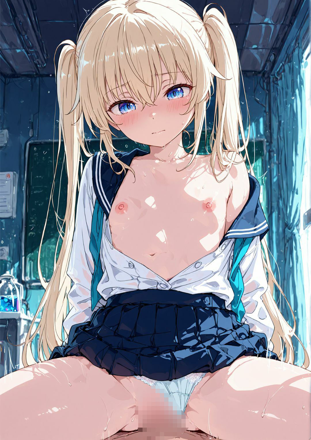 サンプル画像1:【4Kアニメ】鬼畜先生が女子校生9人と特別教育中出しセックスするアニメ（全編音声付き）(yabaiAI) [d_586595]