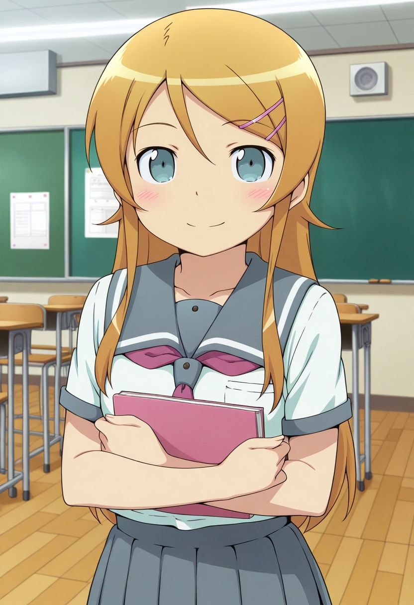 サンプル画像1:俺たちの性処理担当  -高坂桐乃（制服ver）-(お手軽！ひろいんメス化計画) [d_586625]