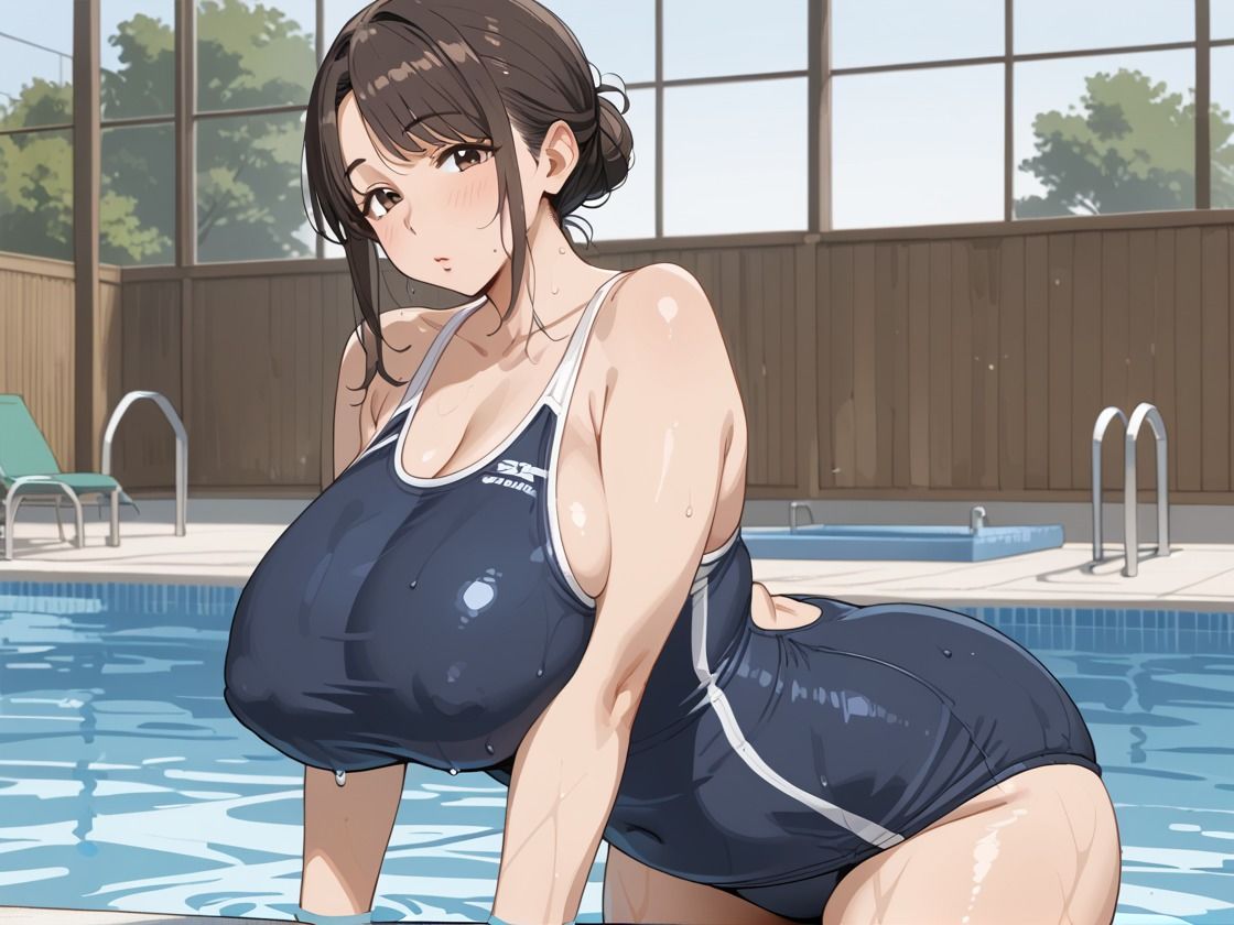 スク水の母親と禁断性交 画像1