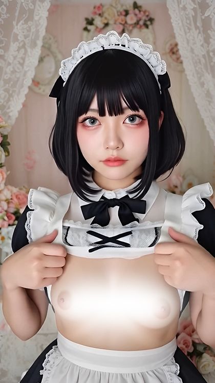 サンプル画像1:【動画】ぽろりメイド vol.3｜清楚25人のリアル脱衣モーション集〈やさしく、ゆるめる〉(sokunukiai) [d_586753]