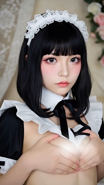 サンプル画像4:【動画】ぽろりメイド vol.3｜清楚25人のリアル脱衣モーション集〈やさしく、ゆるめる〉(sokunukiai) [d_586753]