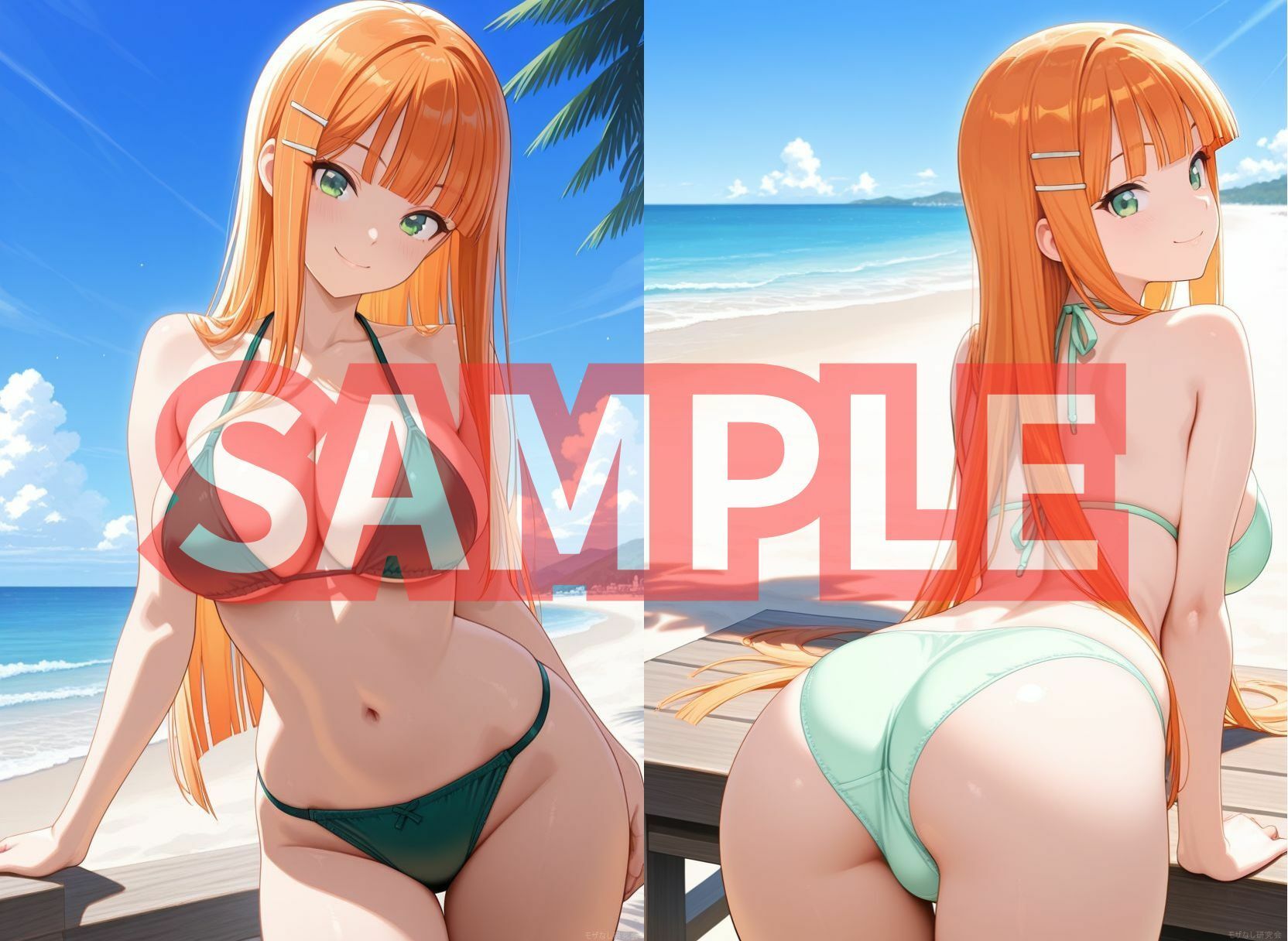 サンプル画像3:学マスの6人がプライベートビーチでおっぱい丸出しオナニ(モザなし研究会) [d_586842]