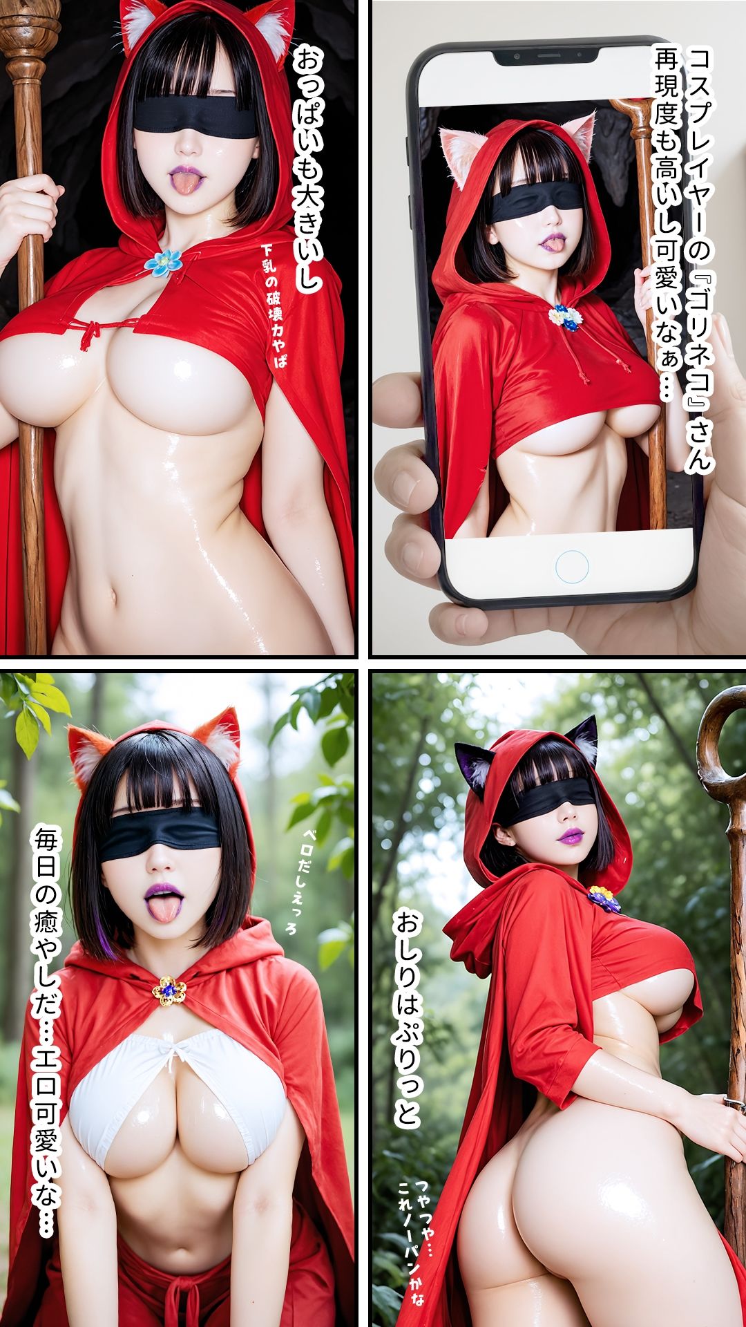 サンプル画像1:童顔BBA（31）と新人くん（童貞）｜個撮のはずがなぜかアナルセックスしてるんだが｜コスプレ｜卑猥モザイク仕様｜最上級AI生成リアル実写系(リアルフェチ松茸堂＆卑猥モザイク職人) [d_586885]