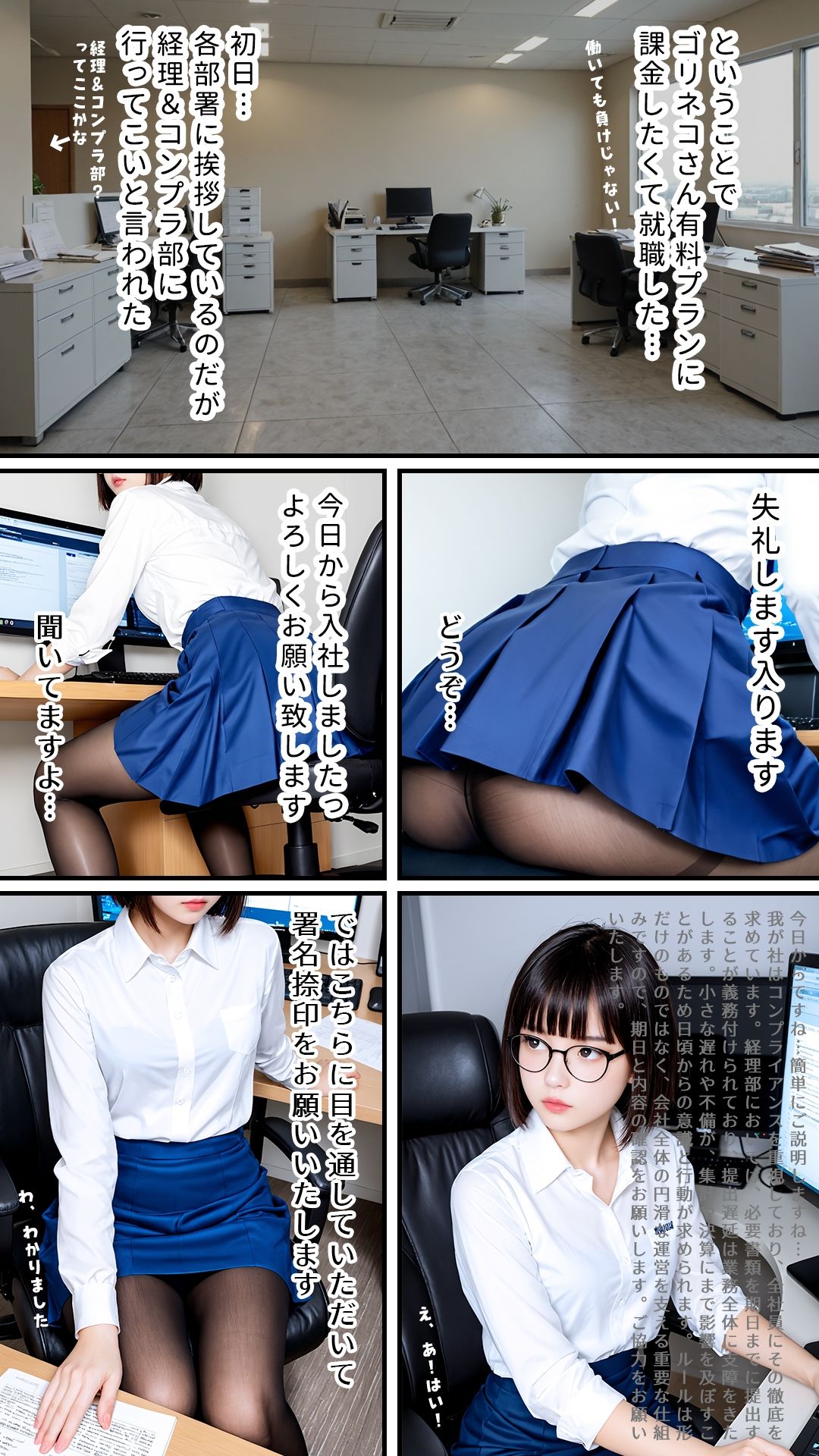 童顔BBA(31)と新人くん(童貞)|個撮のはずがなぜかアナルセックスしてるんだが|コスプレ|卑猥モザイク仕様|最上級AI生成リアル実写系 画像3