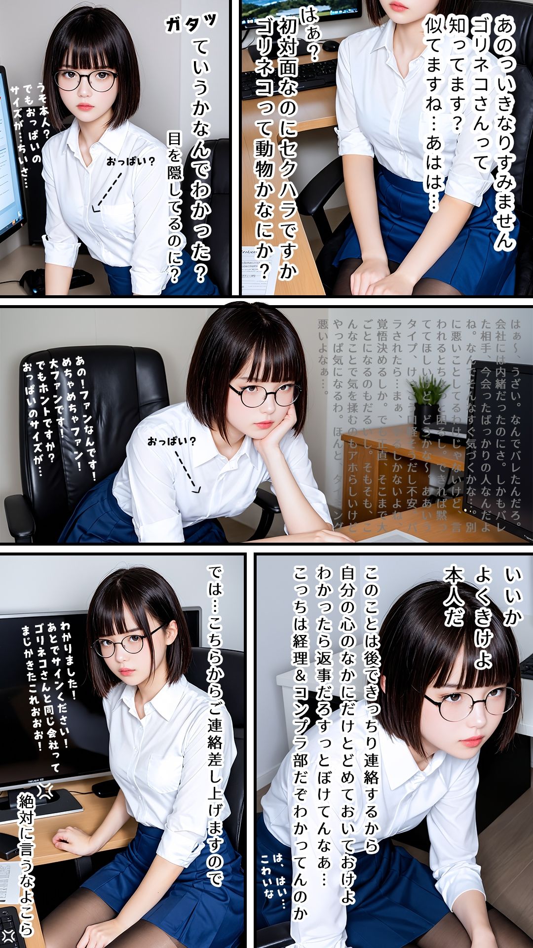 サンプル画像4:童顔BBA（31）と新人くん（童貞）｜個撮のはずがなぜかアナルセックスしてるんだが｜コスプレ｜卑猥モザイク仕様｜最上級AI生成リアル実写系(リアルフェチ松茸堂＆卑猥モザイク職人) [d_586885]