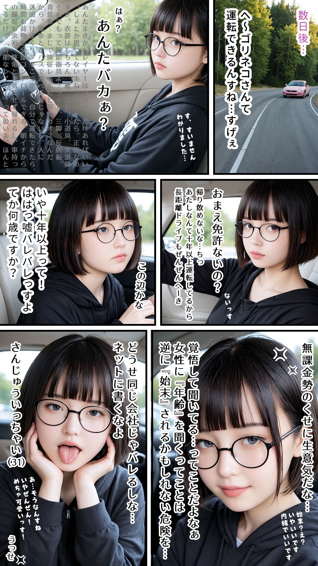 サンプル画像5:童顔BBA（31）と新人くん（童貞）｜個撮のはずがなぜかアナルセックスしてるんだが｜コスプレ｜卑猥モザイク仕様｜最上級AI生成リアル実写系(リアルフェチ松茸堂＆卑猥モザイク職人) [d_586885]