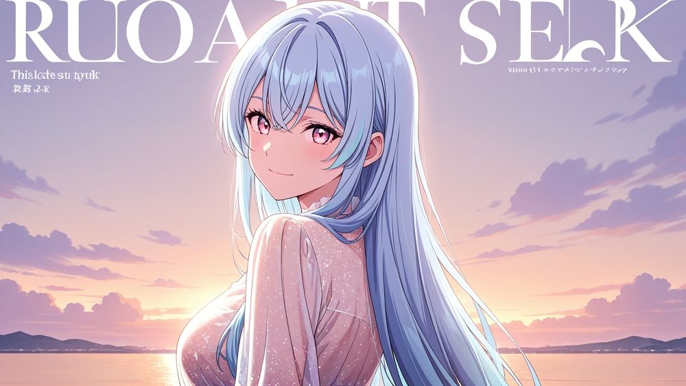 サンプル画像3:巨乳赤髪＆水色髪グラドルがカメラマンと秘密の中出し撮影【4K】(御一堂) [d_586939]