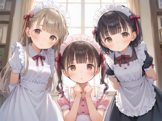 もりまんメイドちゃんたちにエッチなご奉仕中出し_1