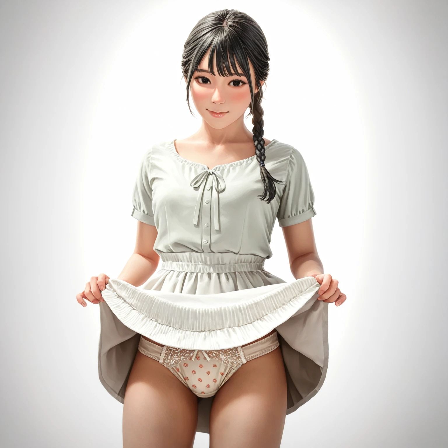 サンプル画像1:優等生のパンティーたくしあげさつえいかい（470枚）(はなはな出版) [d_586996]