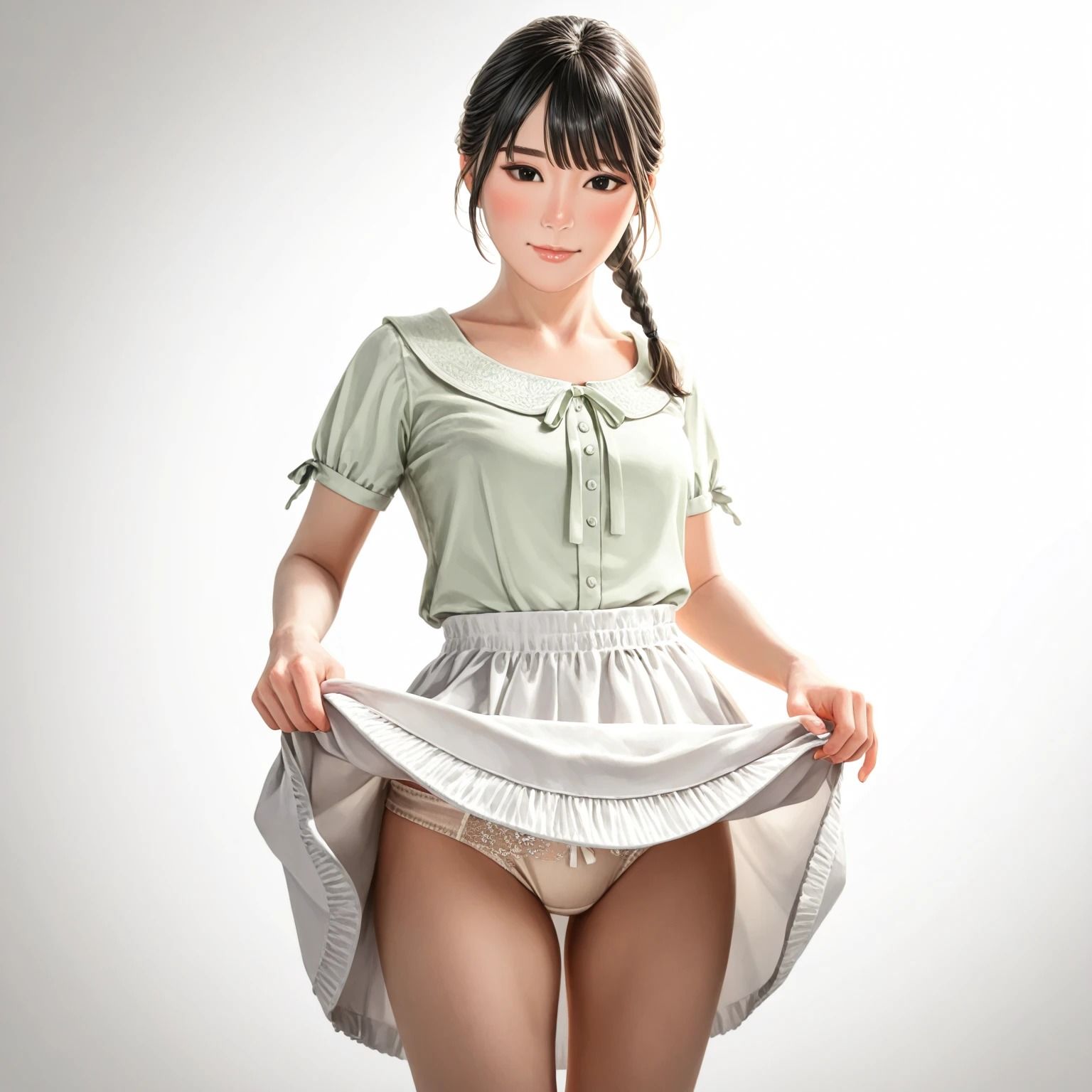 サンプル画像6:優等生のパンティーたくしあげさつえいかい（470枚）(はなはな出版) [d_586996]