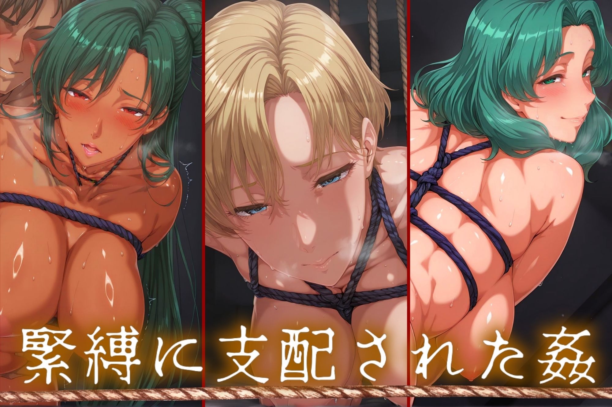 サンプル画像1:淫縄姦裏闇〜緊縛化されたヒロイン〜  高画質4K天海冥 編(山手マン) [d_587026]