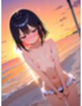 ジト目の微乳美少女とビーチで！4