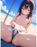 ジト目の微乳美少女とビーチで！4