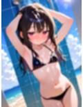 ジト目の微乳美少女とビーチで！4