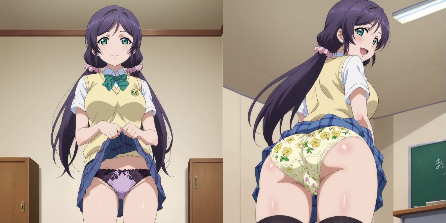 サンプル画像1:スクールアイドルのパンツ(五本木ポメ) [d_587035]