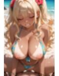 えちえちギャルと南国リゾートで公然中出しセックス