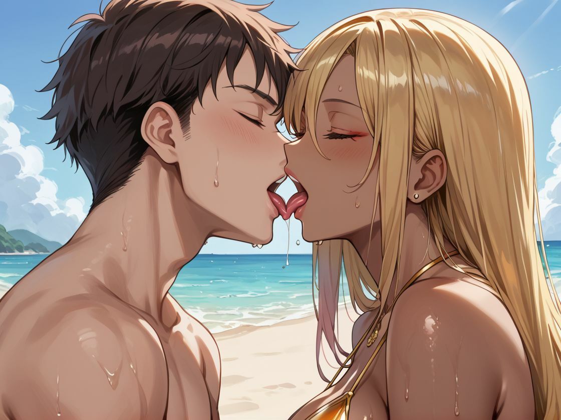 サンプル画像2:強気黒ギャル 真夏のビーチでアツアツSEX(loFt) [d_587139]