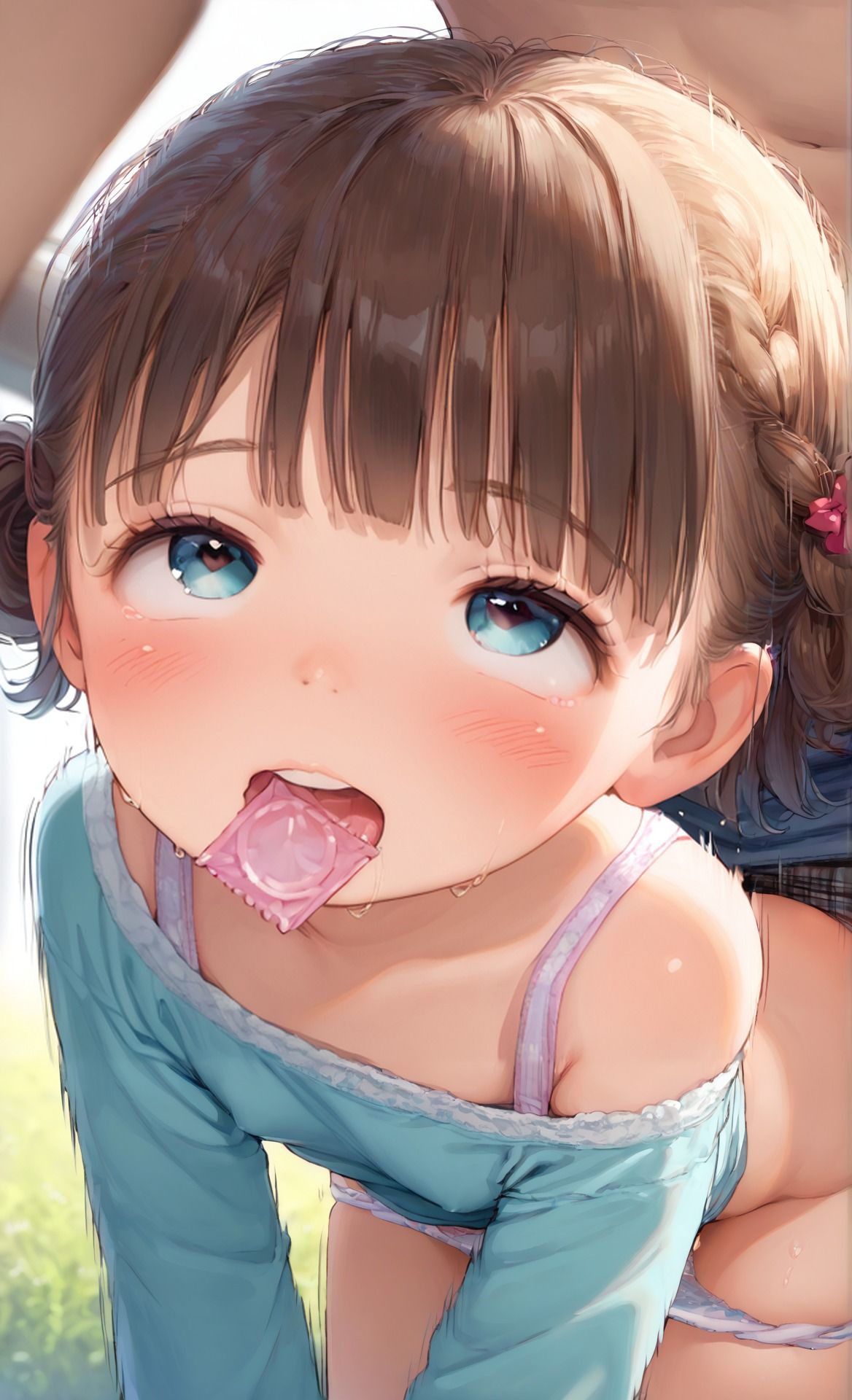 サンプル画像2:痛っ！はじめてのスパンキング！！(ロリかわ) [d_587144]