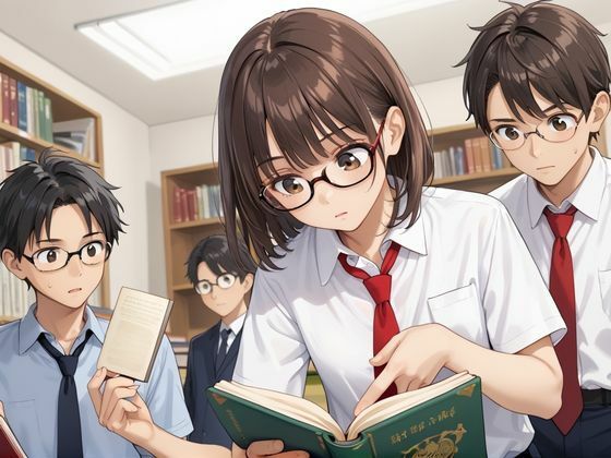 サンプル画像1:真面目な眼鏡J〇はHが好き(ナツピピ) [d_587208]