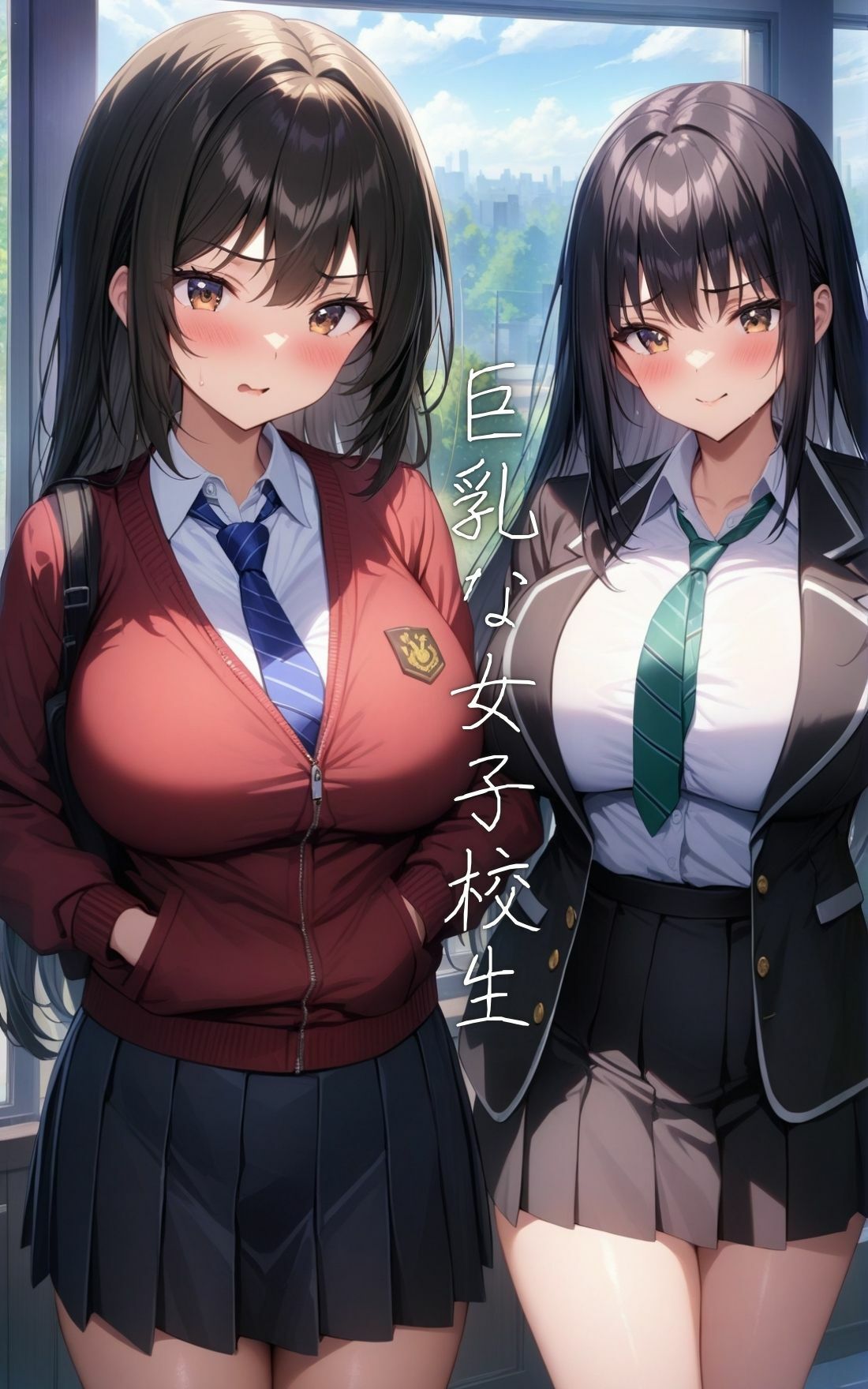 巨乳バイな女子校生 〜バイセクシャルなプレイ〜 画像1