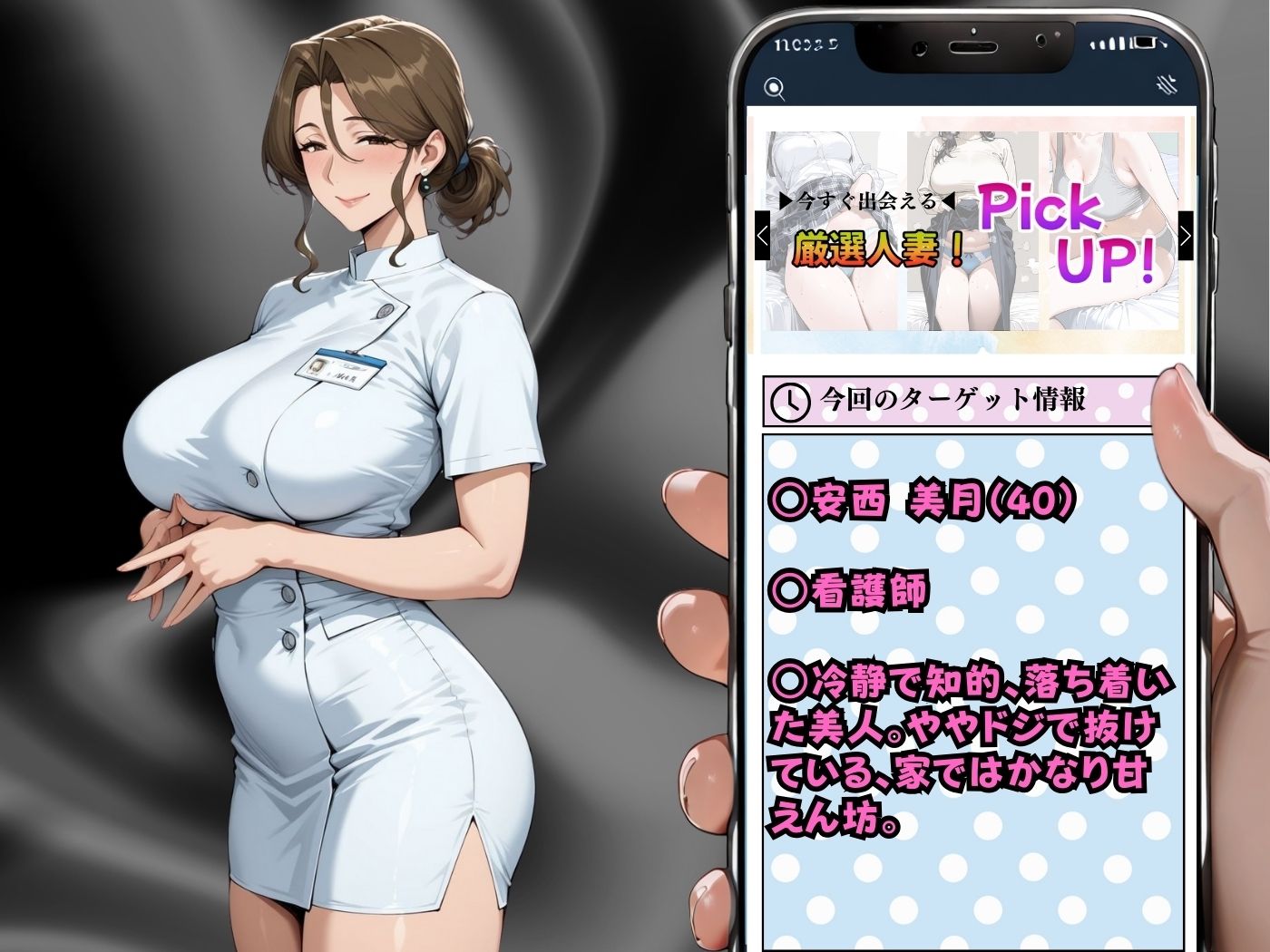 肉感人妻種付け〜でか乳看護師に淫乱逆診察 オホ顔決めてイキ狂う 画像2