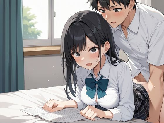 サンプル画像2:ノーブラで学校に来てしまったクラスメイトの穴奉仕(しろいか) [d_587372]