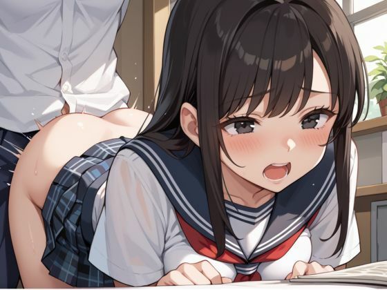 サンプル画像4:ノーブラで学校に来てしまったクラスメイトの穴奉仕(しろいか) [d_587372]