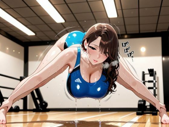 人妻スポブラ裂かれ、スパッツ破られ、ジムで即ハメ。〜「破かないで…っ、でも…止めて…」〜 画像7