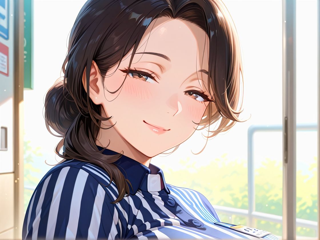 夫に言えないバイト先での中出しSEX 画像4
