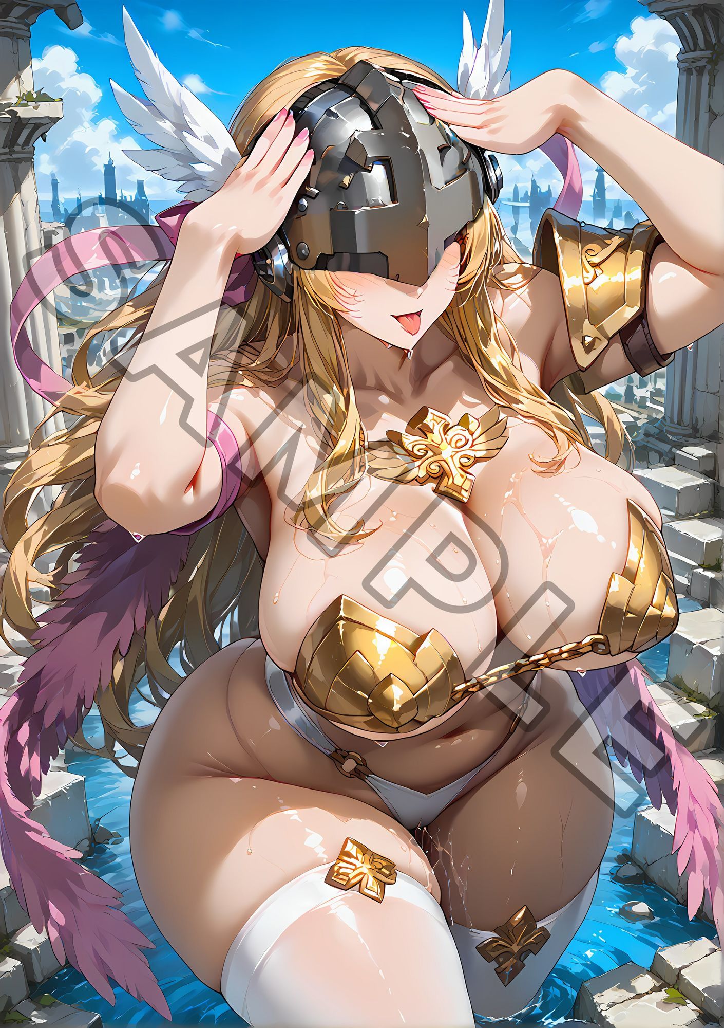 サンプル画像4:『エンシェウーモン』テジモン【CG集】(MOD@AI『ムチムチ系』) [d_587477]