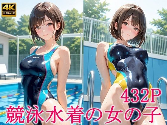 競泳水着の女の子【スタジオタヌキ】