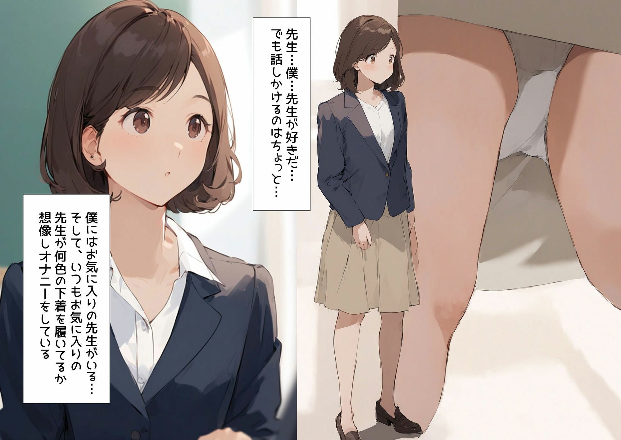 僕は女教師の下着以外は興味がない 画像1