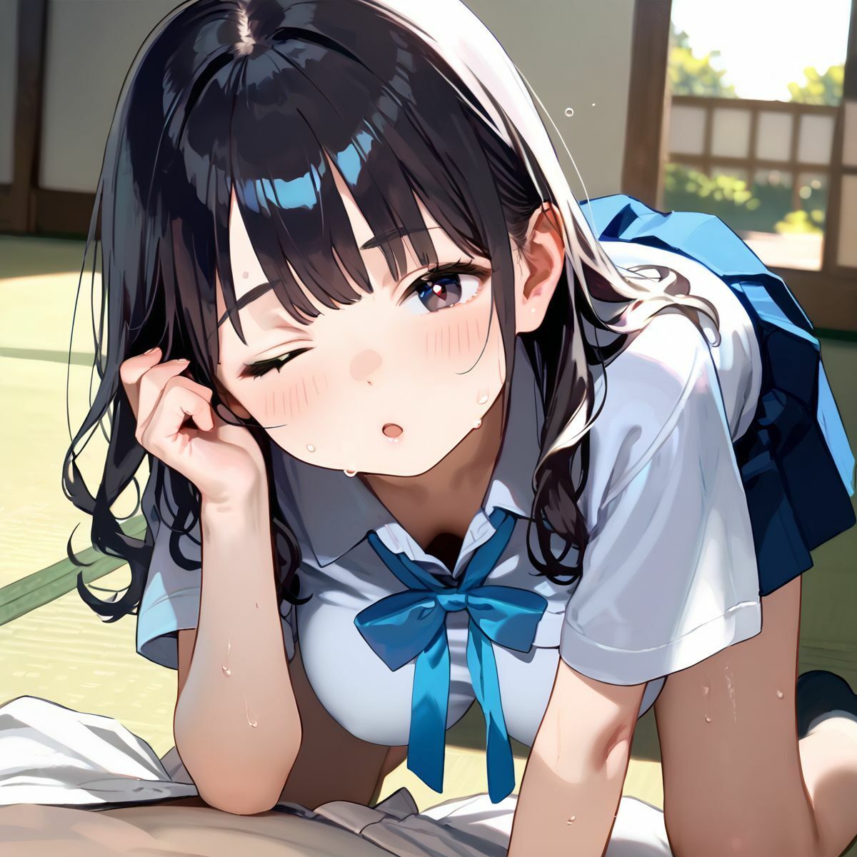 サンプル画像2:性欲が強すぎる田舎の巨乳女子校生にひたすら誘惑されて、何十発も搾り取られた夏の三日間01(みたらしあんこ) [d_587601]