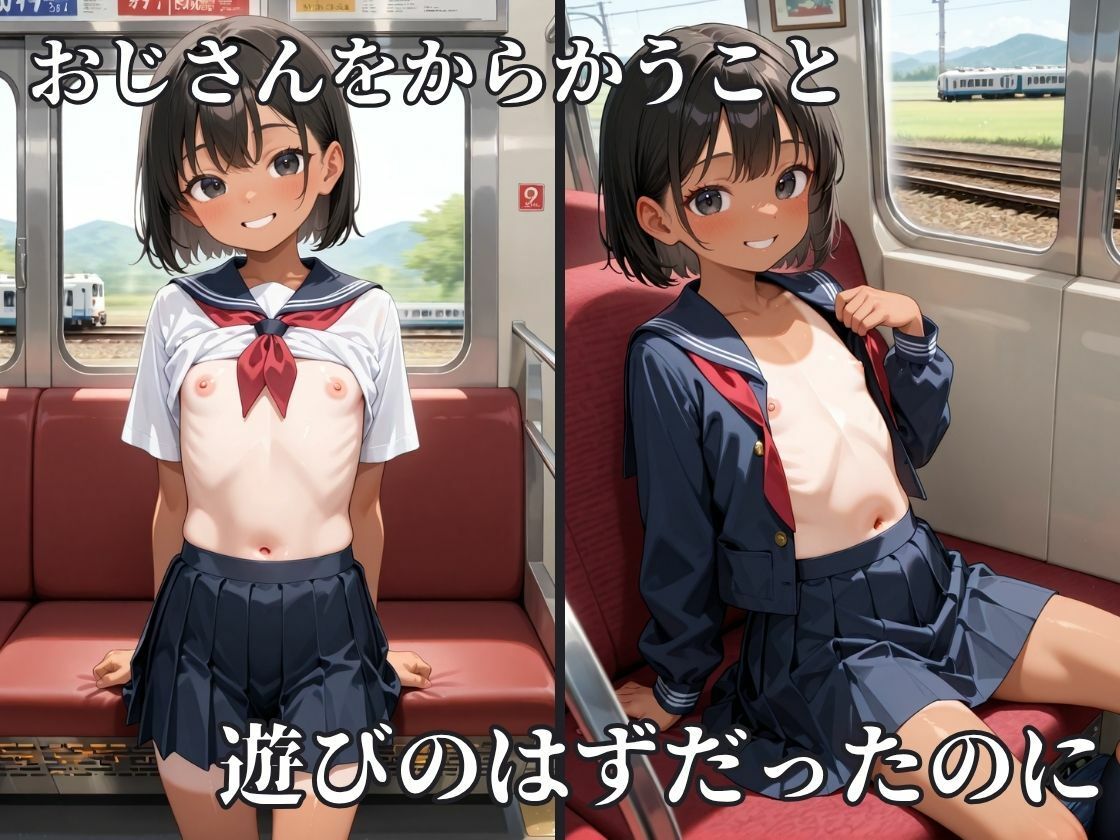 【高画質500枚】レ〇プ専用車両に乗車した妹3