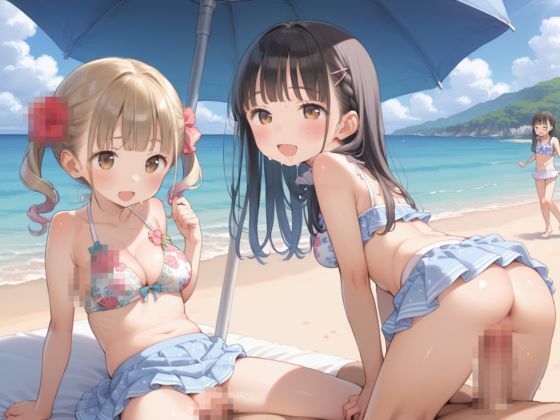 夏のビーチですじまんロリ少女たちをおなほ化計画!5