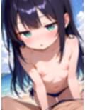 ジト目の微乳美少女とビーチで！5