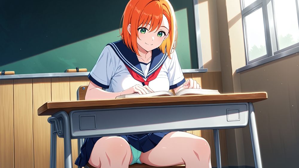 褐色銀髪&白肌オレンジの爆乳水泳部が新任教師と孕ませ調教【4K】 画像5