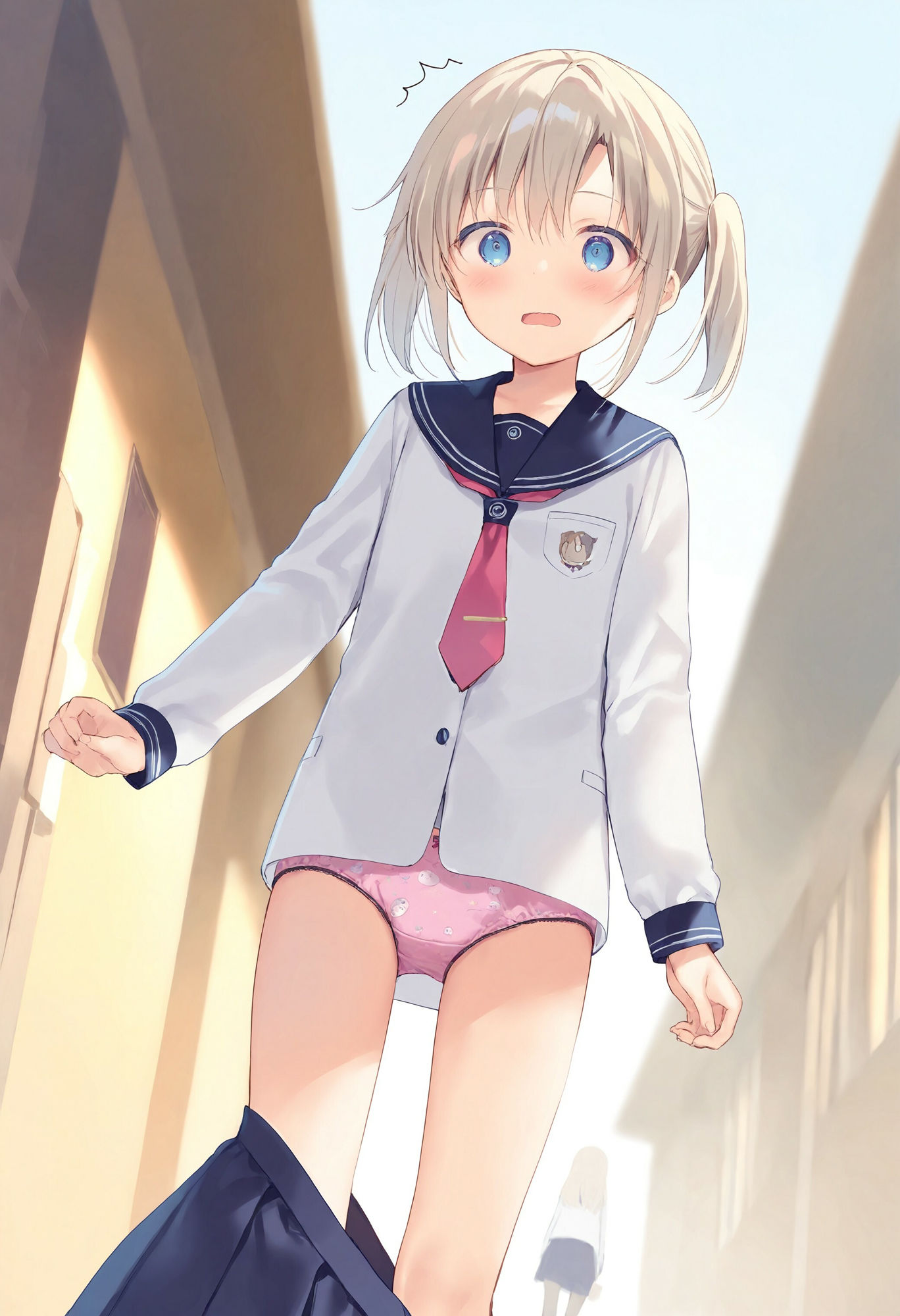 スカートがいきなり落ちてパンモロ 画像1