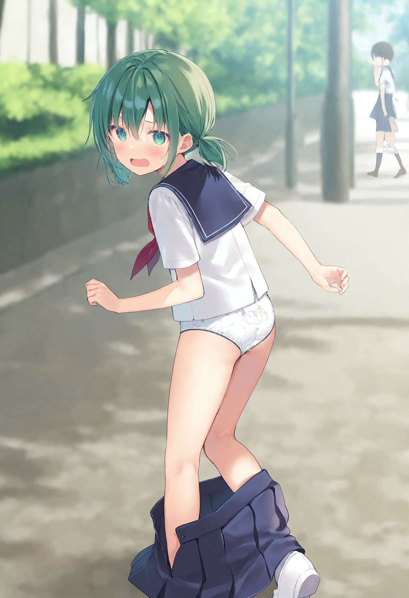 サンプル画像2:スカートがいきなり落ちてパンモロ(でのいず) [d_587881]