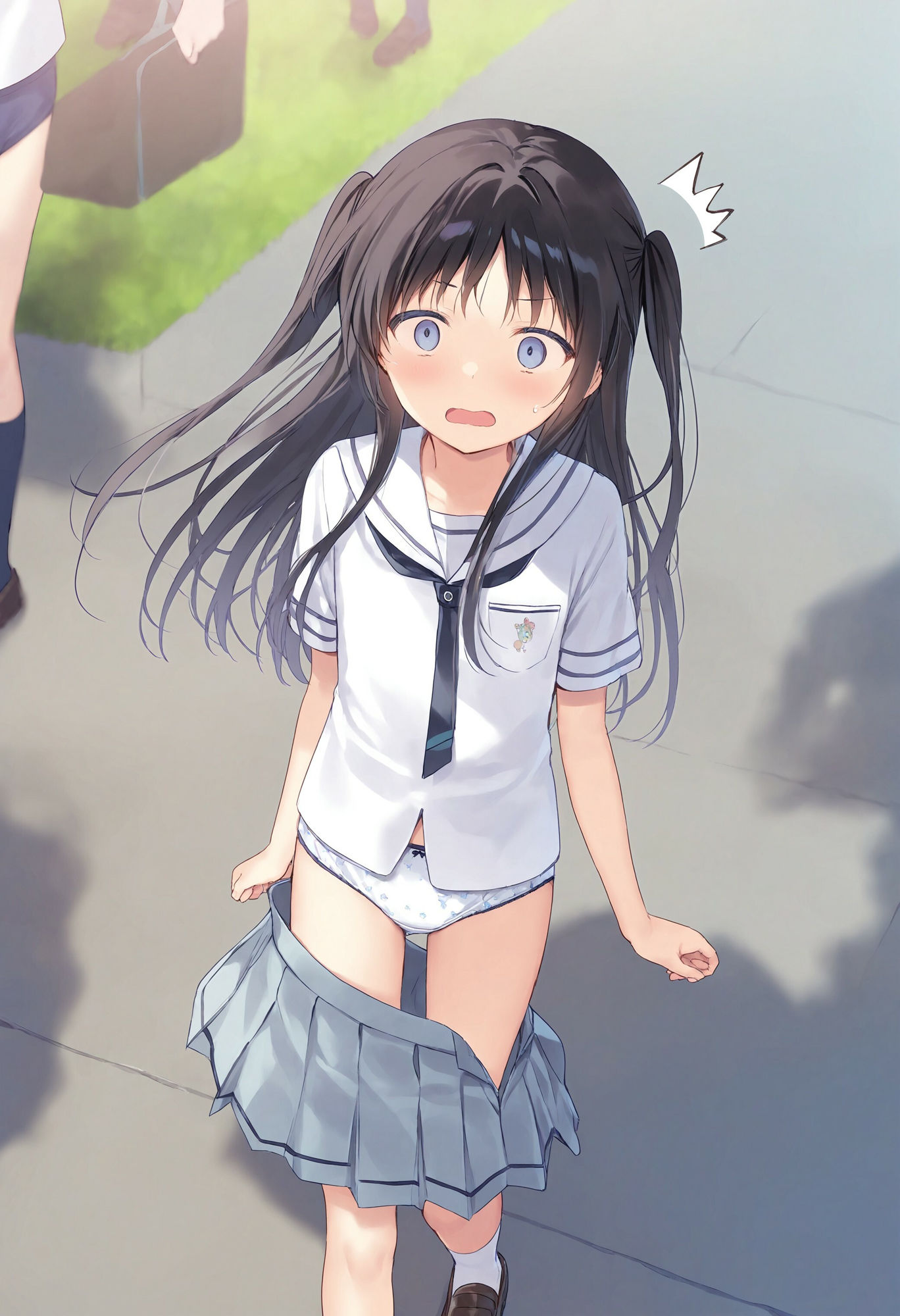 サンプル画像3:スカートがいきなり落ちてパンモロ(でのいず) [d_587881]