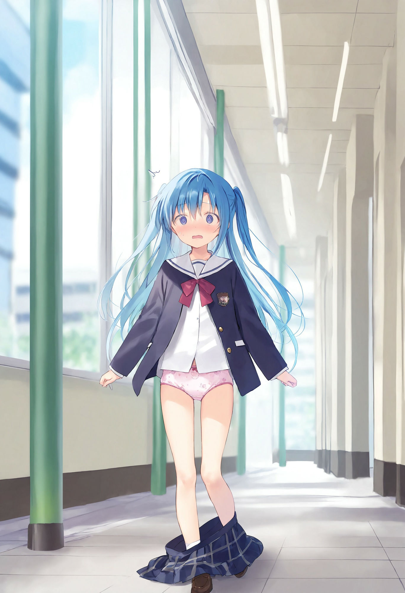 スカートがいきなり落ちてパンモロ 画像5