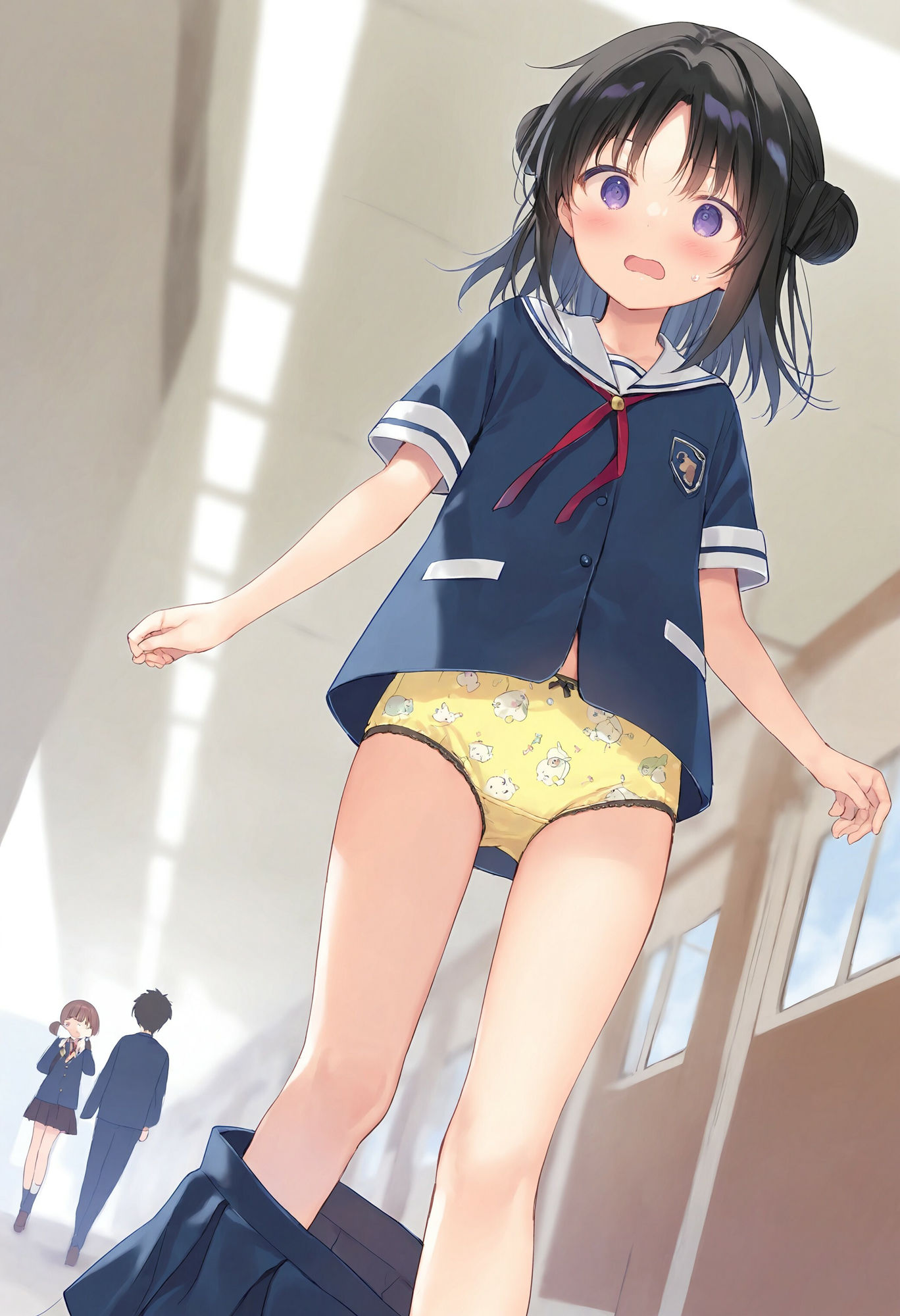 スカートがいきなり落ちてパンモロ 画像8