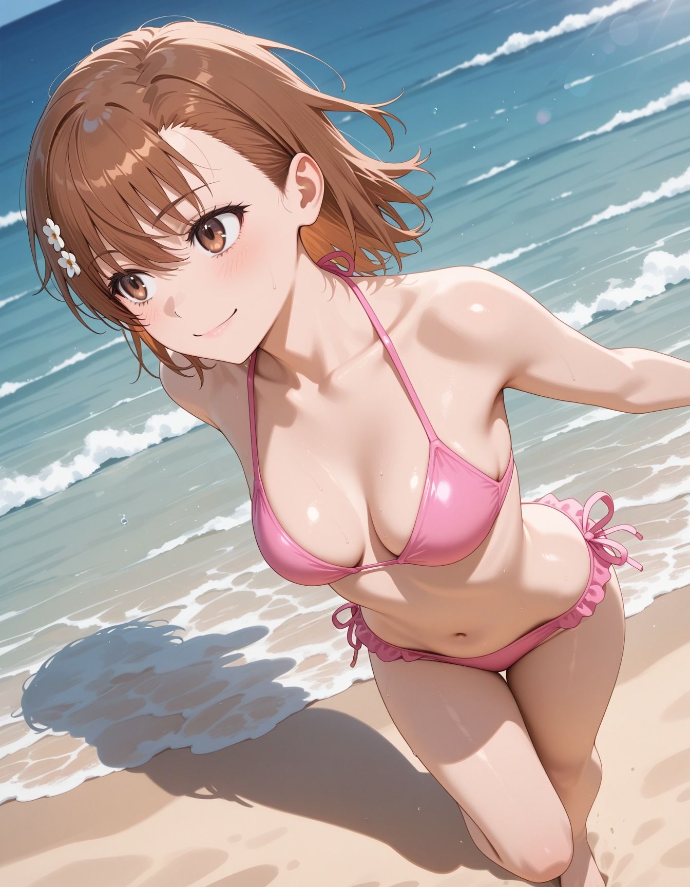 キモデブ男たちに犯●れたビキニ少女 画像1