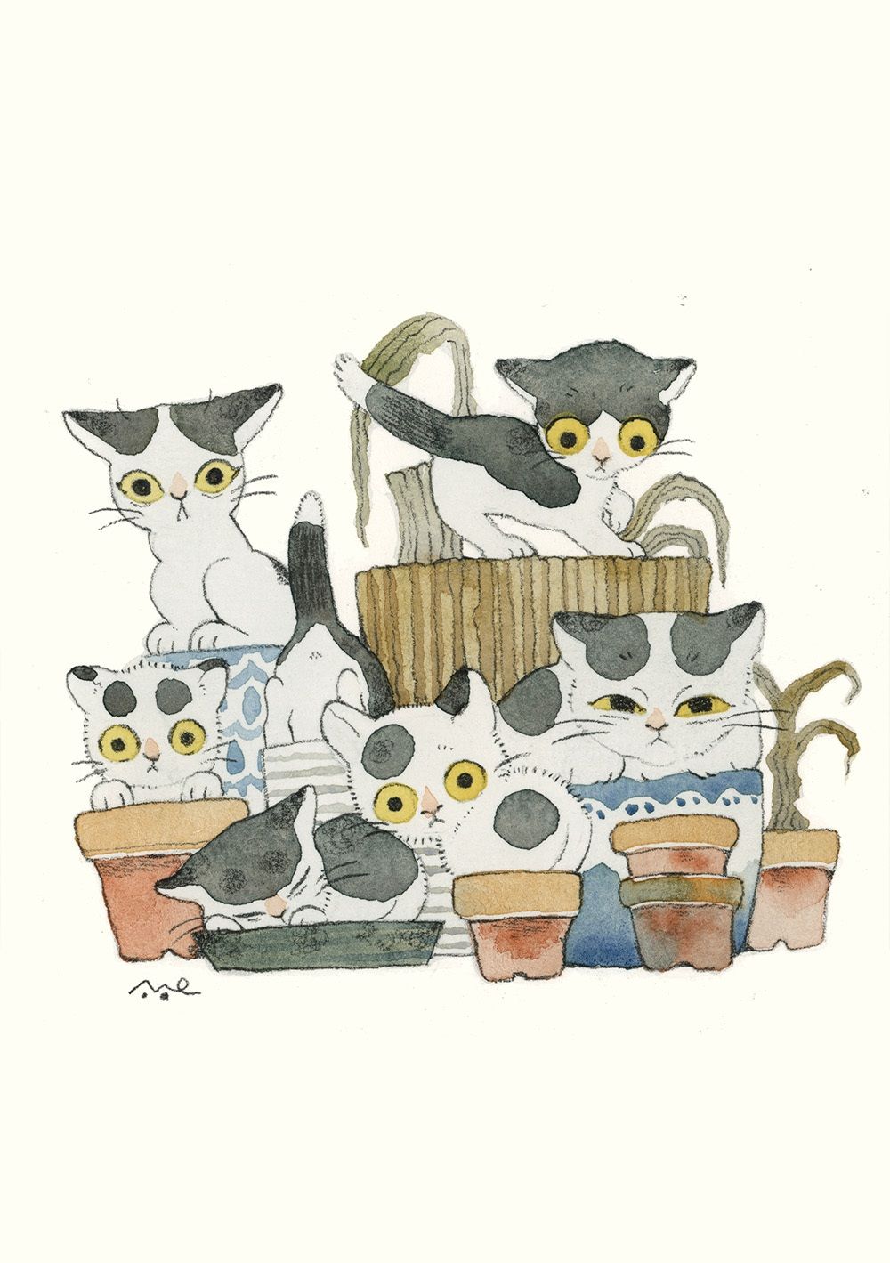 サンプル画像5:「ねこの目」猫小品図録(きなり庵) [d_588062]