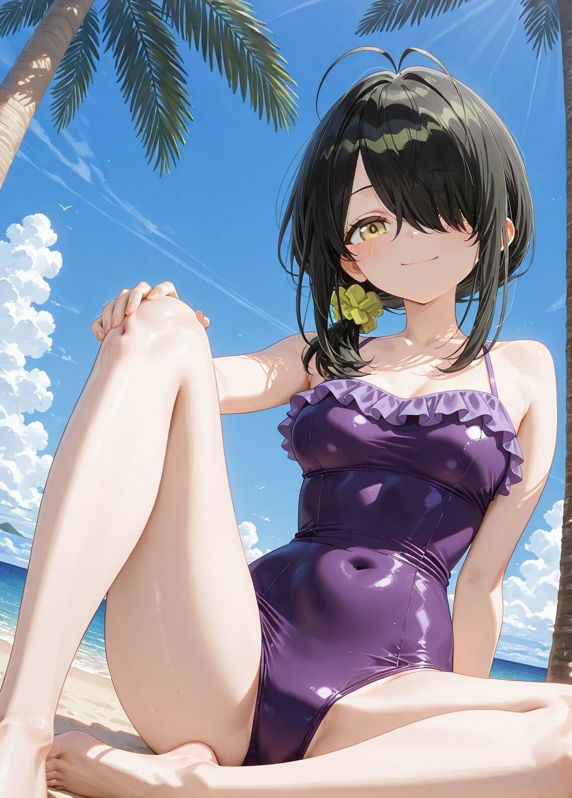 サンプル画像1:「紫雲寺家の子〇たち」紫雲寺ことのセクシー写真集4（全500枚）(人の海) [d_588073]