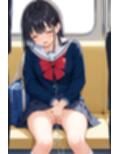 電車で対面のJKがオナニーをしはじめた…【500枚】