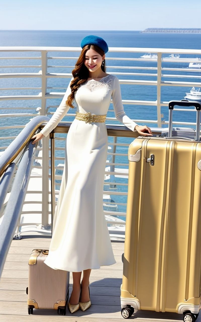 サンプル画像4:AI美女写真集┃旅行の美女(AI美女写真集┃清楚な大人) [d_588263]