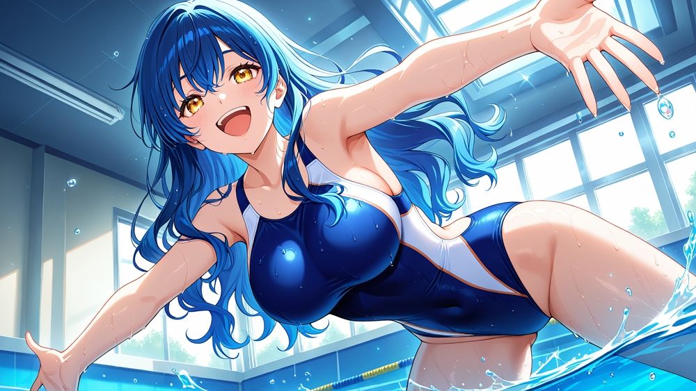 サンプル画像4:爆乳競泳水着美女たちが顧問と放課後孕ませ特訓【4K】(ニート印刷所) [d_588459]